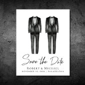Budget Gay Wedding Tuxedo Save the Date