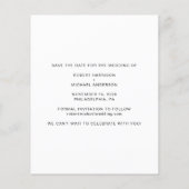 Budget Gay Wedding Tuxedo Save the Date (Rückseite)