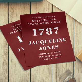 Budget Geburtstag Einladung Red White Flyer