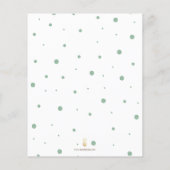 Budget Geburtstag Einladung Woodland Bunny Flyer (Hinten)