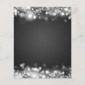 Budget Geburtstag Elegante Silver Lights laden ein (Rückseite)