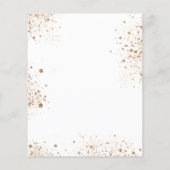 Budget Geburtstag Eukalyptus foliogold Einladung (Rückseite)