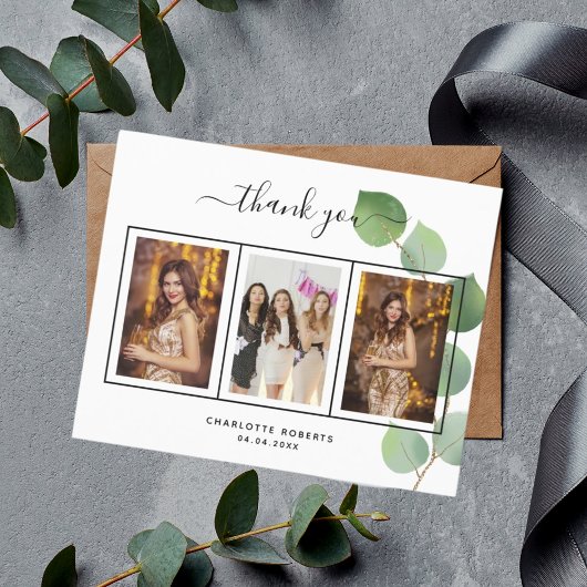 Budget Geburtstag Eukalyptus Foto vielen Dank