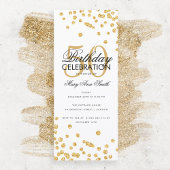 Budget Geburtstag Glitzer Confetti Gold