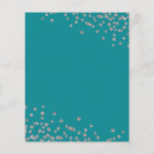 Budget Geburtstag Glitzer Confetti Silver Aquamari (Rückseite)