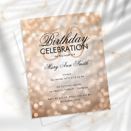 Budget Geburtstag Kupfer sparkle Lichter laden