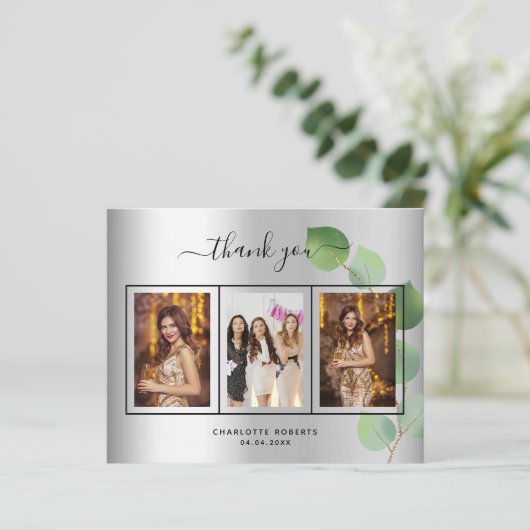 Budget Geburtstag Silbereukalyptus Foto vielen Dan (Stehend Vorderseite)