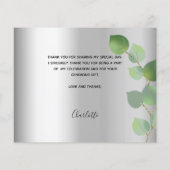 Budget Geburtstag Silbereukalyptus Foto vielen Dan (Rückseite)