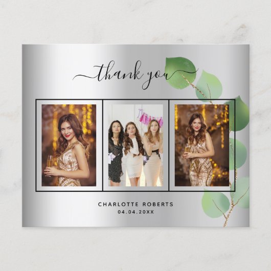 Budget Geburtstag Silbereukalyptus Foto vielen Dan (Vorderseite)