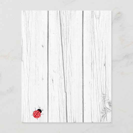 Budget Geburtstag Sonnenblumen rustikal weißes Hol (Rückseite)