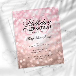Budget Geburtstagsfeier Rose Gold Sparkle Lights E