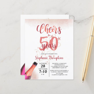 Budget Geburtstagskurse auf # JAHRE Rose Gold