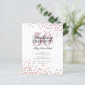 Budget Geburtstagspartei Glitzer Confetti Rose Gol (Stehend Vorderseite)