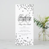 Budget Geburtstagspartei Glitzer Confetti Silver (Stehend Vorderseite)