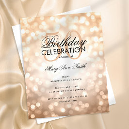 Budget Geburtstagsparty Copper Sparkights Flyer