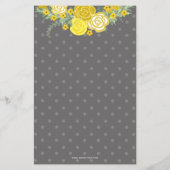 Budget Gelbe Regenschirmdusche Einladung (Rückseite)