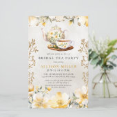 Budget Gelbes Blumentee Party Brautparty (Stehend Vorderseite)