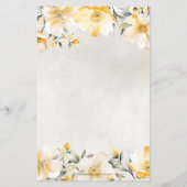 Budget Gelbes Blumentee Party Brautparty (Rückseite)