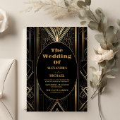 Budget Geometric Art Deco Wedding