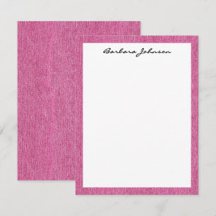 Budget-Geschenk für Kunden und Freunde, rosa Denim Mitteilungskarte