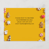 Budget Gingerbrei Cookie Holiday Party Flyer (Hinten)