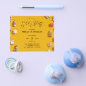 Budget Gingerbrei Cookie Holiday Party Flyer (Einzeln)
