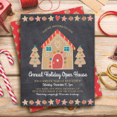 Budget Gingerbrei Open House Chalkboard Einladung