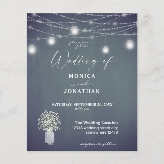 Budget Gipskraut, BG Chalkboard, String Lights (Vorderseite)