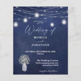 Budget Gipskraut Blu Chalkboard String Lights Flyer