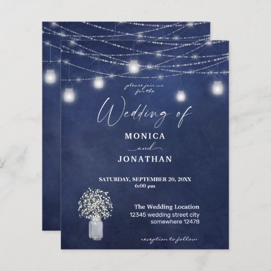 Budget Gipskraut, Chalkboard, String Lights (Vorne/Hinten)