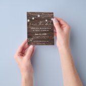 Budget Gipskraut Rustikal Save the Date Flyer (Gruppe)