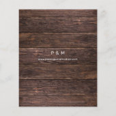 Budget Gipskraut Rustikal Save the Date Flyer (Hinten)