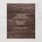 Budget Gipskraut & String Lights Brautparty (Rückseite)