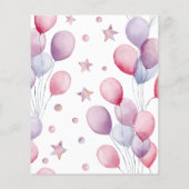 BUDGET Girl Baby Elephant Sip und sehen Sie Einlad (Rückseite)