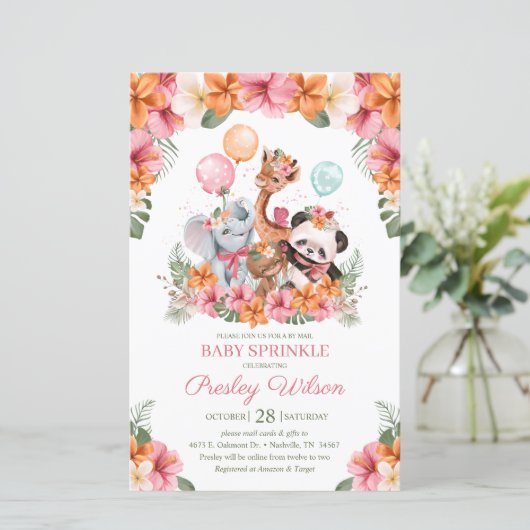 Budget Girl Jungle Safari Baby Sprinkle (Stehend Vorderseite)