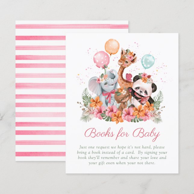 Budget Girl Safari Animals Books for Baby (Vorne/Hinten)