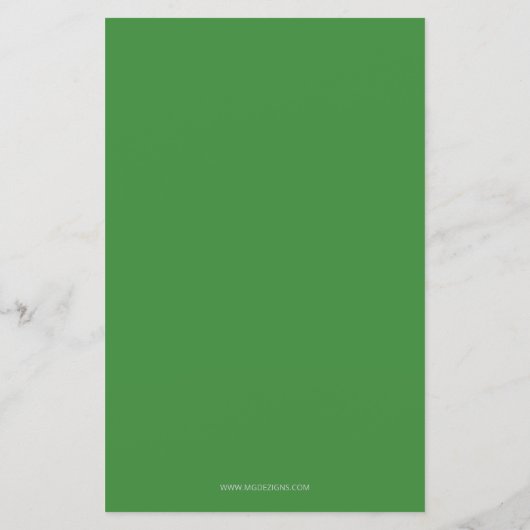 Budget Gitter Kleeblatt St Patricks Day Einladung (Rückseite)