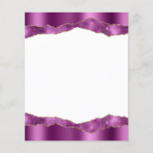 Budget Glam Lila Mirror Tiles Wedite Einladung (Rückseite)