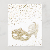 BUDGET Glam White Gold Glitzer Masquerade Geburtst (Rückseite)