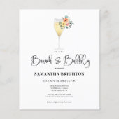 Budget Glass Bridal Brunch Einladung (Vorderseite)