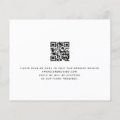 Budget Glittery Pumpkins QR-Code Save the Date (Rückseite)