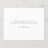 Budget Glitzer Arch Weihnachtskarte Foto Grußkarte Flyer (Hinten)