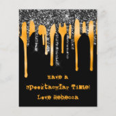 BUDGET Glitzer Tropfen Schwarzes Halloween-Klassen (Rückseite)