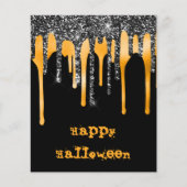 BUDGET Glitzer Tropfen Schwarzes Halloween-Klassen (Vorderseite)