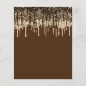 Budget Glitzer Virtual Bridal Dusche Einladung (Rückseite)