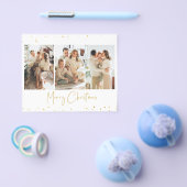 Budget Glitzer Weihnachts Foto Grußkarte Flyer (Einzeln)