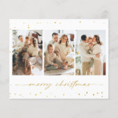 Budget Glitzer Weihnachts Foto Grußkarte Flyer (Vorne)