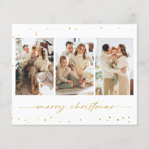 Budget Glitzer Weihnachts Foto Grußkarte Flyer