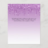 BUDGET Glitzern Glitzer BlumenGirl-Brautparty Flyer (Hinten)