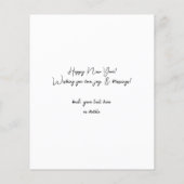 Budget Glück Neujahr Minimalistisch Chic Foto 4 Ve (Rückseite)